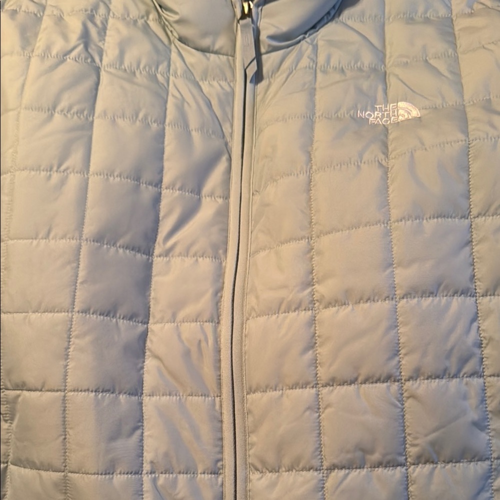 The North Face Light Blue Quilted Jacket